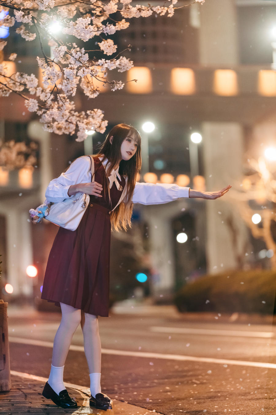 邂逅樱花雨_兔子Zzz不吃胡萝卜 – 写真美图作品在线欣赏