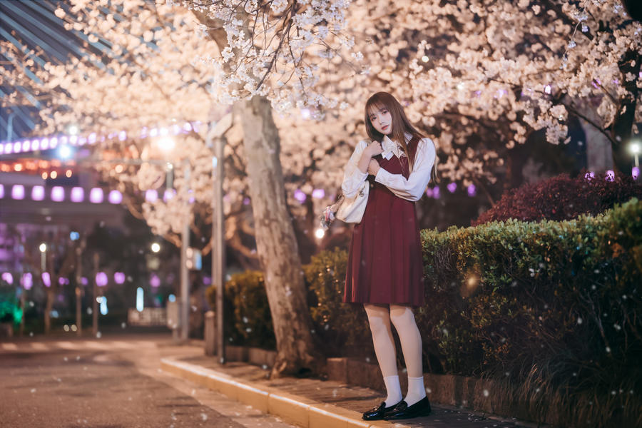 邂逅樱花雨_兔子Zzz不吃胡萝卜 – 写真美图作品在线欣赏