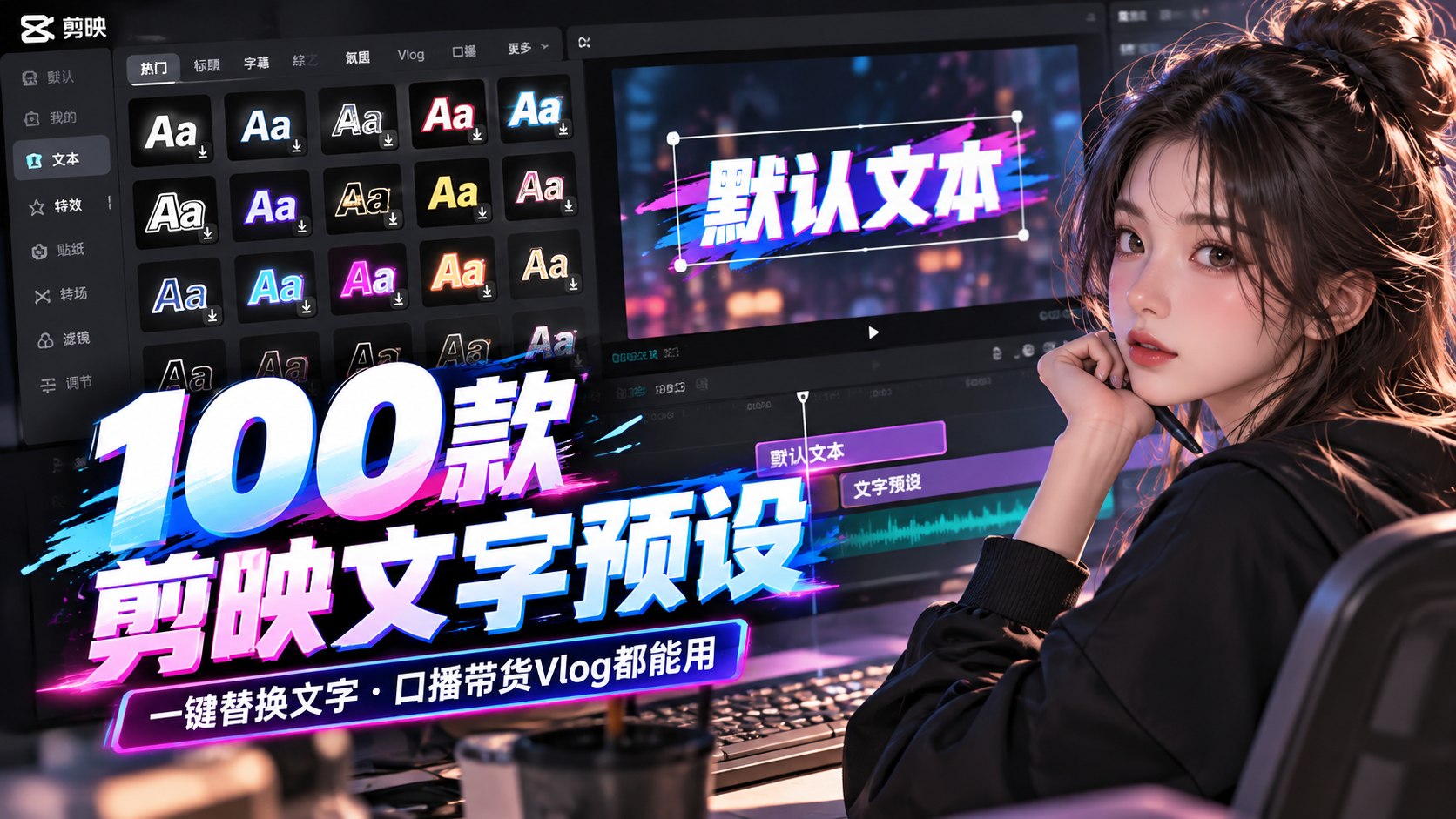 100款剪映文字预设合集